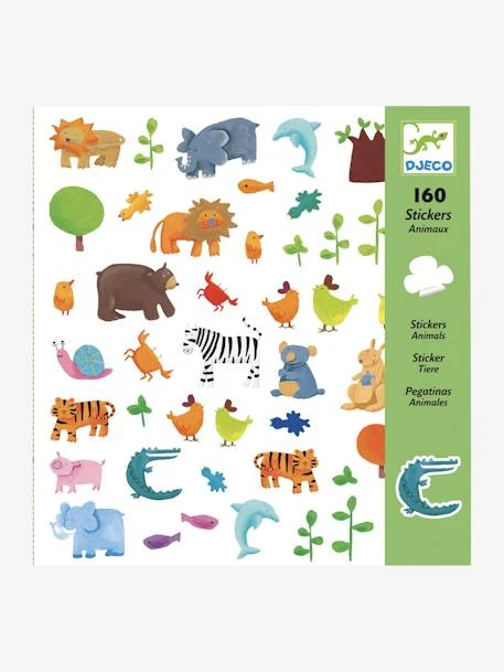 160 Stickers Animaux DJECO Multicolore - Djeco 2 160 Stickers Animaux DJECO Multicolore - Djeco – Image 2