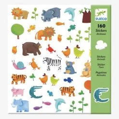 160 Stickers Animaux DJECO Multicolore - Djeco