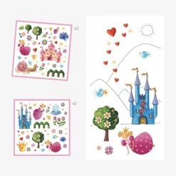 160 Stickers Princesse Marguerite DJECO Multicolore - Djeco -vertbaudet shop 160 stickers princesse marguerite djeco 2