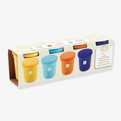 4 Pots De Pâte à Modeler Nature DJECO Multicolore - Djeco
