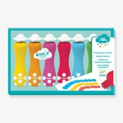 6 Marqueurs Mousse DJECO Blanc - Djeco