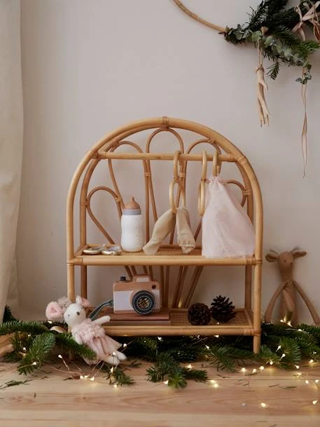 Armoire Poupon En Rotin Beige - Vertbaudet 1 Armoire Poupon En Rotin Beige - Vertbaudet