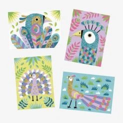 Atelier Sables Colorés Eblouissants Oiseaux Multicolore - Djeco -vertbaudet shop atelier sables colores eblouissants oiseaux 2