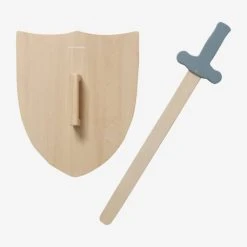 Bouclier + épée En Bois FSC® Beige - Vertbaudet -vertbaudet shop bouclier epee en bois fsc 2