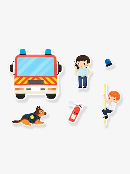 Cahier D'activités Mes Premiers Autocollants - Mes 500 Autocollants Police Et Pompiers AUZOU Jaune - Auzou 3 Cahier D'activités Mes Premiers Autocollants - Mes 500 Autocollants Police Et Pompiers AUZOU Jaune - Auzou – Image 3