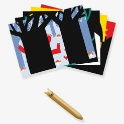 Cartes à Gratter Animaux à Découvrir DJECO Vert - Djeco -vertbaudet shop cartes a gratter animaux a decouvrir djeco 2