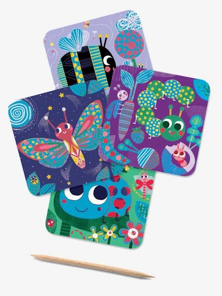 Cartes à Gratter «Toutes Petites Bêtes» DJECO Multicolore - Djeco 3 Cartes à Gratter «Toutes Petites Bêtes» DJECO Multicolore - Djeco – Image 3