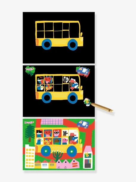 Cartes à Gratter Véhicules à Découvrir DJECO Bleu - Djeco 2 Cartes à Gratter Véhicules à Découvrir DJECO Bleu - Djeco – Image 2