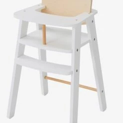 Chaise Haute Poupon En Bois FSC® Blanc - Vertbaudet -vertbaudet shop chaise haute poupon en bois fsc 3