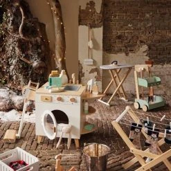 Chariot De Ménage En Bois FSC® Vert - Vertbaudet -vertbaudet shop chariot de menage en bois fsc 2