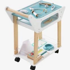 Chariot De Vétérinaire En Bois FSC® Blanc - Vertbaudet -vertbaudet shop chariot de veterinaire en bois fsc 4