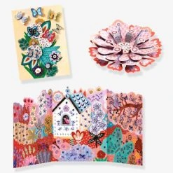 Coffret Le Jardin En Fleurs DJECO Rose - Djeco -vertbaudet shop coffret le jardin en fleurs djeco 3