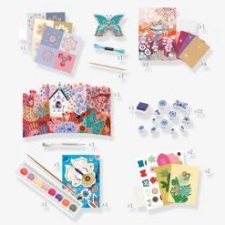 Coffret Le Jardin En Fleurs DJECO Rose - Djeco -vertbaudet shop coffret le jardin en fleurs djeco 4