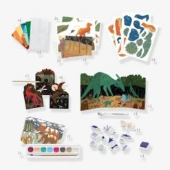 Coffret Le Monde Des Dinosaures DJECO Vert - Djeco -vertbaudet shop coffret le monde des dinosaures djeco 3