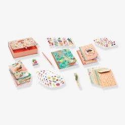 Coffret Papeterie Marie DJECO Orange - Djeco -vertbaudet shop coffret papeterie marie djeco 2