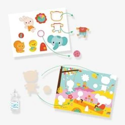 Collage Pour Les Tout Petits Ma Journée DJECO Bleu - Djeco -vertbaudet shop collage pour les tout petits ma journee djeco 3