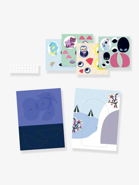 Collages Les Câlins DJECO Bleu - Djeco 3 Collages Les Câlins DJECO Bleu - Djeco – Image 3