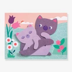 Collages Les Câlins DJECO Bleu - Djeco 7 Collages Les Câlins DJECO Bleu - Djeco -vertbaudet shop collages les calins djeco 3