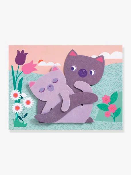 Collages Les Câlins DJECO Bleu - Djeco 4 Collages Les Câlins DJECO Bleu - Djeco – Image 4