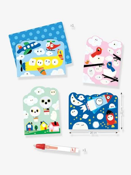 Coloriage à L'eau Caché Dans Le Ciel DJECO Bleu - Djeco 3 Coloriage à L'eau Caché Dans Le Ciel DJECO Bleu - Djeco – Image 3