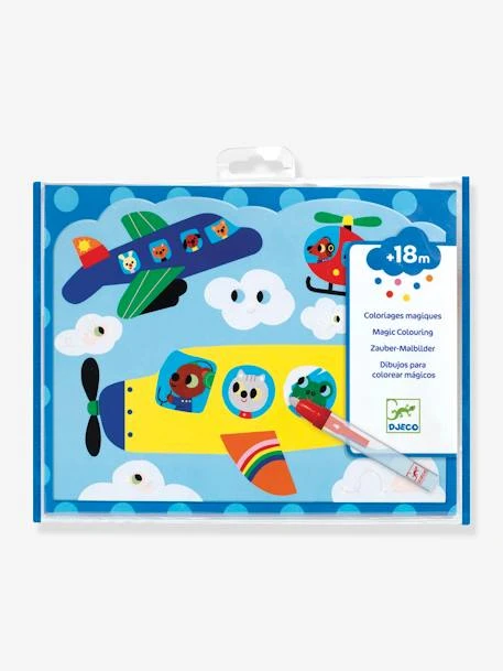 Coloriage à L'eau Caché Dans Le Ciel DJECO Bleu - Djeco 1 Coloriage à L'eau Caché Dans Le Ciel DJECO Bleu - Djeco