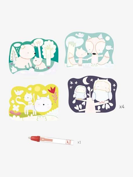 Coloriage Magique - Caché Dans Les Bois DJECO Mutlicolore - Djeco 2 Coloriage Magique - Caché Dans Les Bois DJECO Mutlicolore - Djeco – Image 2