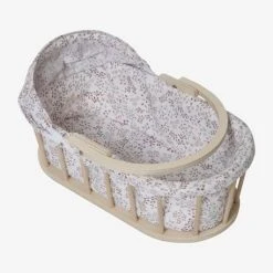 Couffin Pour Poupon En Bois FSC® Et Tissu Beige - Vertbaudet -vertbaudet shop couffin pour poupon en bois fsc et tissu 2