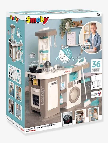 Cuisine Tefal Clean - SMOBY Blanc - Smoby 2 Cuisine Tefal Clean - SMOBY Blanc - Smoby – Image 2