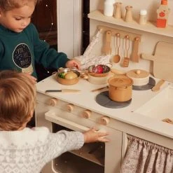 Cuisinette équipée Avec Rideau - En Bois FSC® Multicolore - Vertbaudet -vertbaudet shop cuisinette equipee avec rideau en bois fsc 5