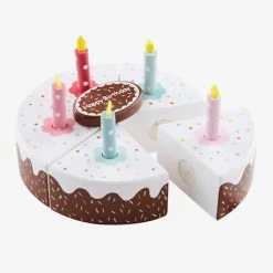 Gâteau D'anniversaire En Bois FSC® Multicolore - Vertbaudet