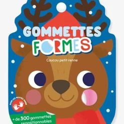 Gommettes Formes - Coucou Petit Renne - AUZOU Bleu - Auzou