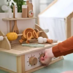 Grill Barbecue à Poser En Bois FSC® Beige - Vertbaudet -vertbaudet shop grill barbecue a poser en bois fsc 2