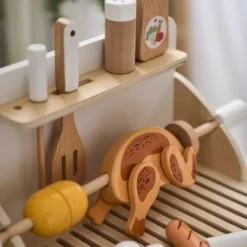 Grill Barbecue à Poser En Bois FSC® Beige - Vertbaudet -vertbaudet shop grill barbecue a poser en bois fsc 3