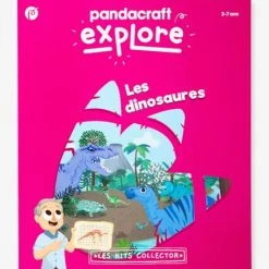 Kit Collector Les Dinosaures 3/7 Ans PANDACRAFT Bleu - Pandacraft -vertbaudet shop kit collector les dinosaures 37 ans pandacraft 3