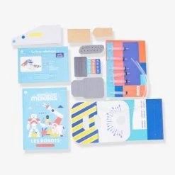 Kit Collector Les Robots 8/12 Ans PANDACRAFT Bleu - Pandacraft -vertbaudet shop kit collector les robots 812 ans pandacraft 3