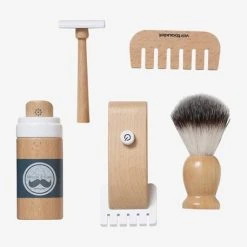 Kit De Rasage En Bois FSC® Multicolore - Vertbaudet -vertbaudet shop kit de rasage en bois fsc 3