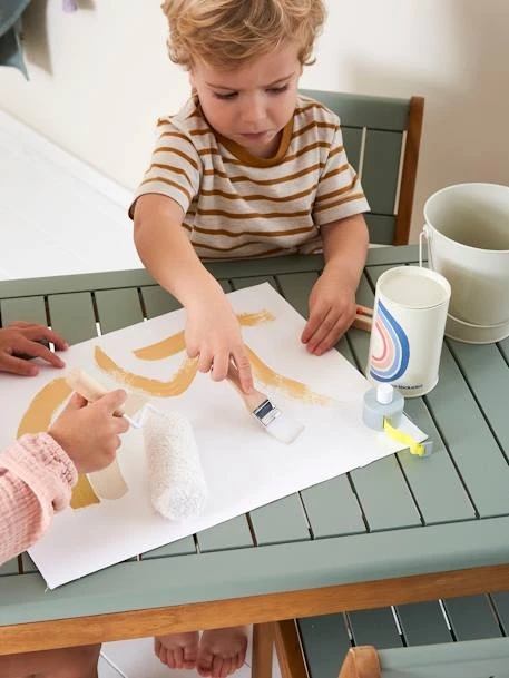 Kit Du Peintre En Bois FSC® Bleu - Vertbaudet 4 Kit Du Peintre En Bois FSC® Bleu - Vertbaudet – Image 4