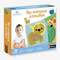 Les Animaux à Toucher NATHAN Blanc - Nathan -vertbaudet shop les animaux a toucher nathan 2