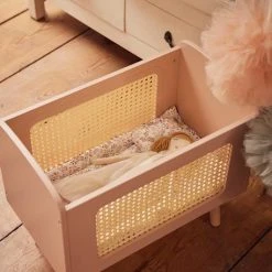 Lit Poupon En Bois FSC® Et Cannage POÉSIE Multicolore - Vertbaudet -vertbaudet shop lit poupon en bois fsc et cannage poesie 2