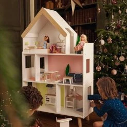 Maison De Poupée Mannequin En Bois FSC® Multicolore - Vertbaudet -vertbaudet shop maison de poupee mannequin en bois fsc 4