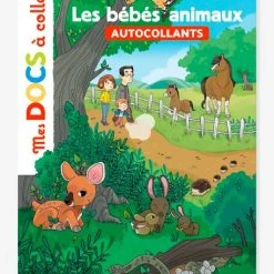 Mes Docs à Coller - Les Bébés Animaux - ÉDITIONS MILAN Blanc - Hachette