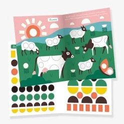 Mes Premières Gommettes Formes - La Ferme - AUZOU Jaune - Auzou -vertbaudet shop mes premieres gommettes formes la ferme auzou 2