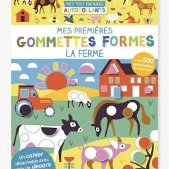 Mes Premières Gommettes Formes - La Ferme - AUZOU Jaune - Auzou