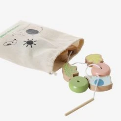 Mes Premières Perles à Enfiler En Bois FSC® Multicolore - Vertbaudet -vertbaudet shop mes premieres perles a enfiler en bois fsc 3