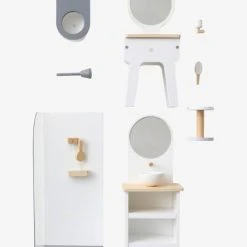 Mobilier De Salle De Bain Pour Poupée Mannequin En Bois FSC® Blanc - Vertbaudet -vertbaudet shop mobilier de salle de bain pour poupee mannequin en bois fsc 2