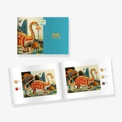 Mosaïques Dinosaures DJECO Rouge - Djeco 5 Mosaïques Dinosaures DJECO Rouge - Djeco -vertbaudet shop mosaiques dinosaures djeco 2