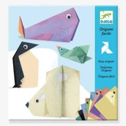 Origami Facile - Les Animaux Polaires DJECO Bleu - Djeco