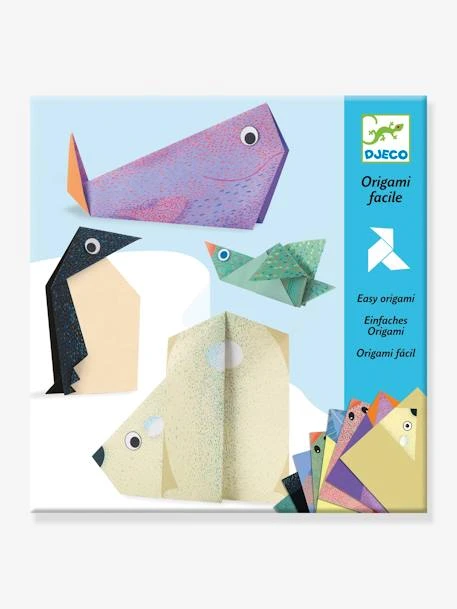Origami Facile - Les Animaux Polaires DJECO Bleu - Djeco 1 Origami Facile - Les Animaux Polaires DJECO Bleu - Djeco