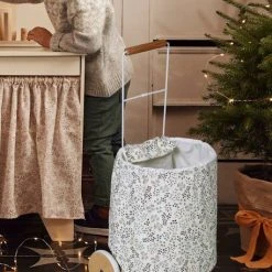 Panier De Courses à Roulettes En Métal, Tissu Et Bois FSC® Gris - Vertbaudet -vertbaudet shop panier de courses a roulettes en metal tissu et bois fsc 2