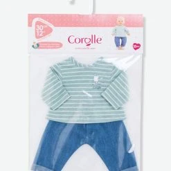 Pantalon Et Marinière Bords De Loire - COROLLE Rayé Bleu - Corolle -vertbaudet shop pantalon et mariniere bords de loire corolle 2